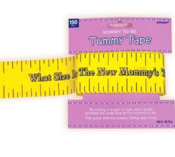 Amscan Delightful Tummy Measure Game Baby Shower Party Novelty Favors, 2in x 150ft, Yellow