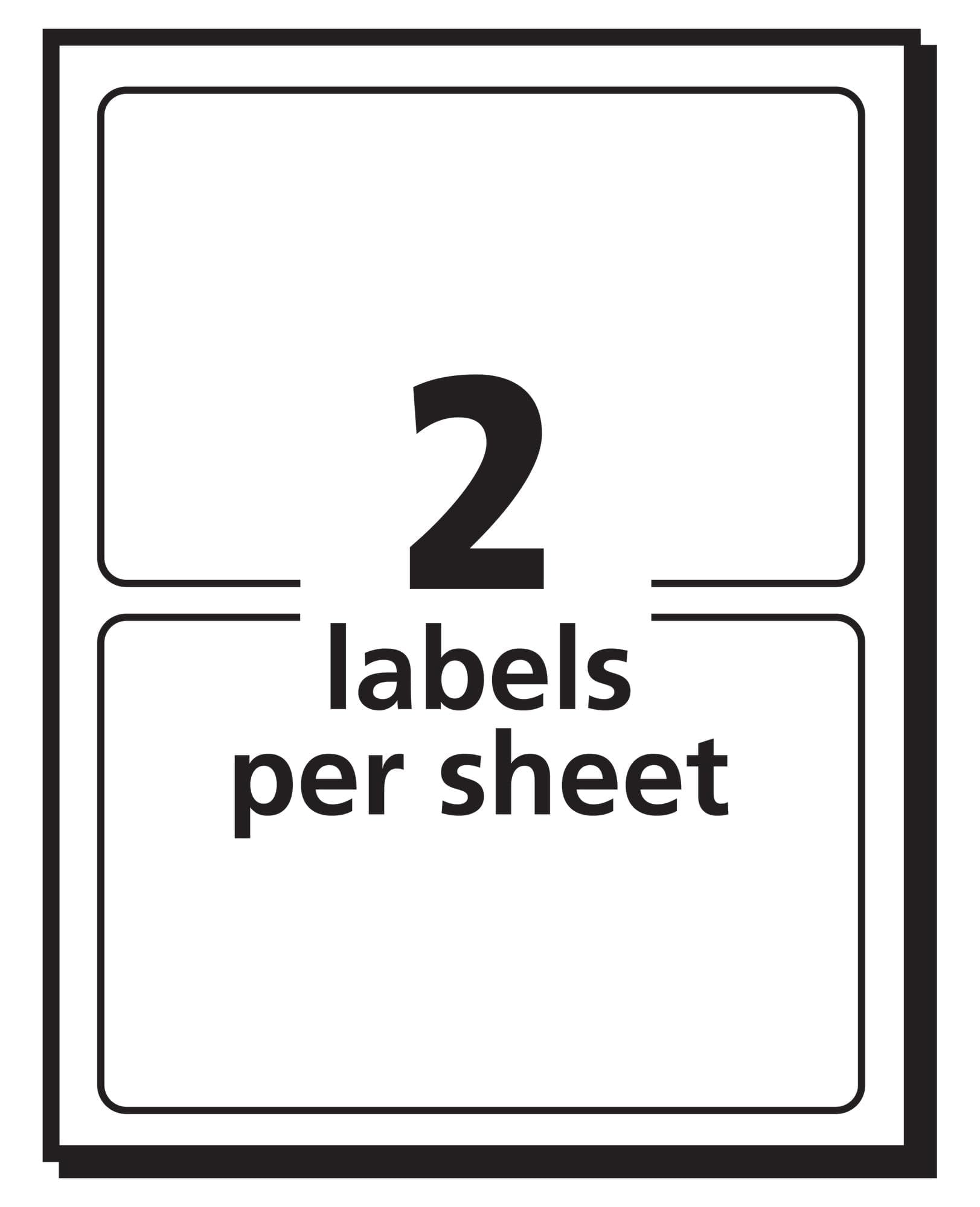 Avery Self-Adhesive Removable Labels, 3 x 4 Inches, White, 80 per Pack (5453) - Image 6