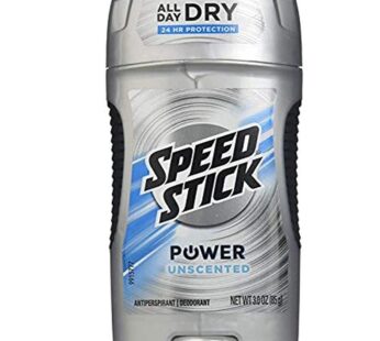 Speed Stick Antiperspirant & Deodorant Solid, Unscented, 3 oz