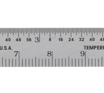 Mitutoyo 950-300, Pocket Steel Rule, 6″/150mm (1/64″/1mm), 1/2″ Wide, With Pocket Clip, Ch