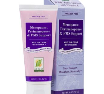 At Last Naturals Wild Yam Cream Menopause Relief, Perimenopause Support and PMS Relief wit