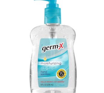 Germ-X Hand Sanitizer, Original, Pump Bottle, 8 Fluid Ounce