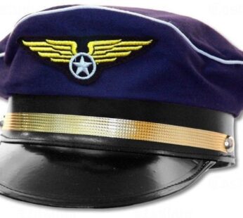 Jacobson Hat Company Men’s Pilot Cap, Navy, Adult Adjustable