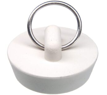 Danco 1-1/4-Inch Rubber Drain Stopper, White, Carded, 80225