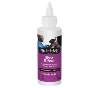 Nutri-Vet Eye Rinse for Dogs – Gentle Formula to Soothe Irritated Eyes and Prevent Tear St