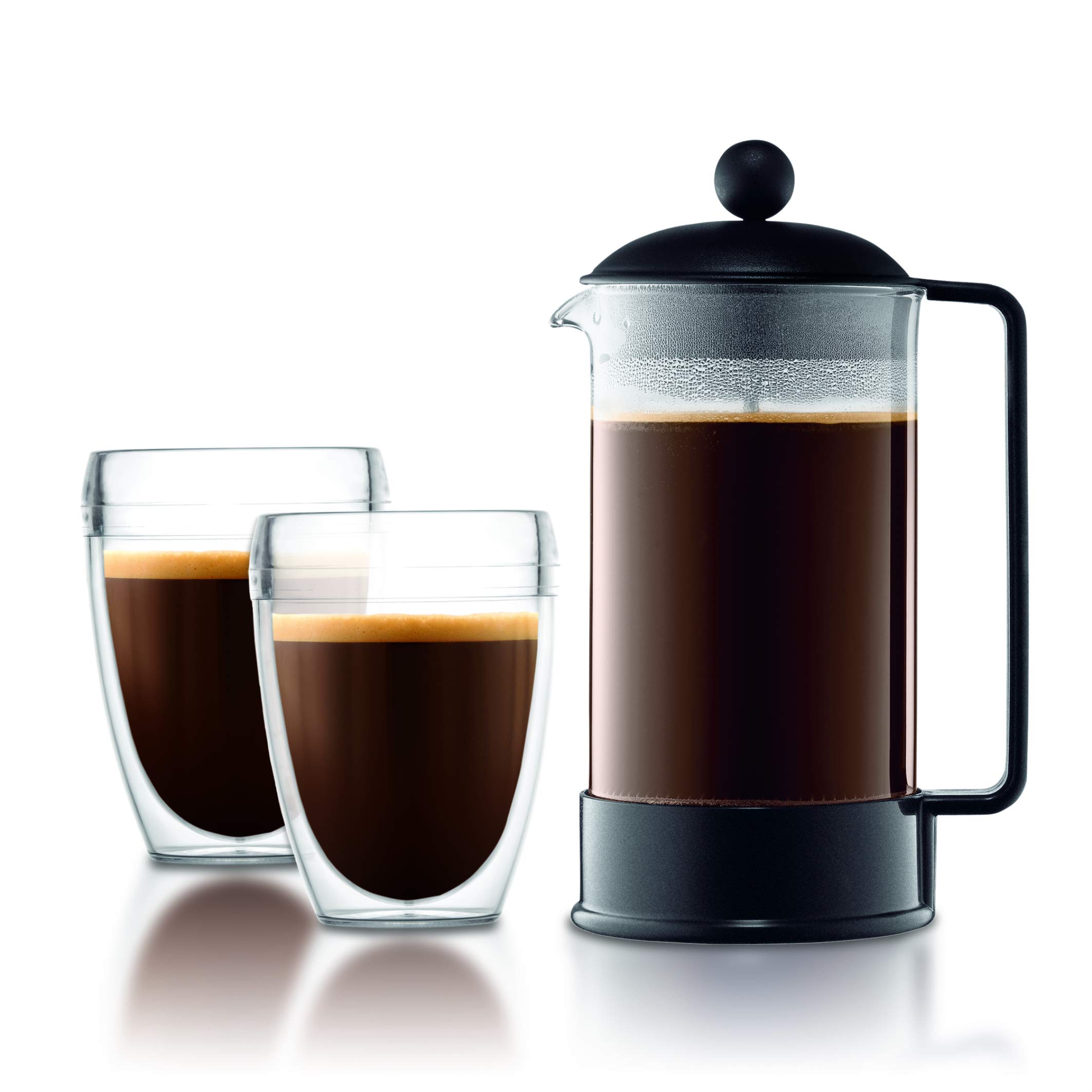 Bodum 12 oz Brazil French Press Coffee Maker, High-Heat Borosilicate Glass, Black - Made i - Image 6