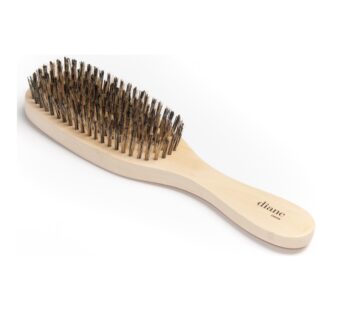 Diane Reinforced Boar Bristle Wave Brush for Men and Barbers ? Hard Bristles for Thick to