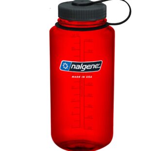 Nalgene Tritan Wide Mouth BPA-Free Water Bottle, REd, 32 oz