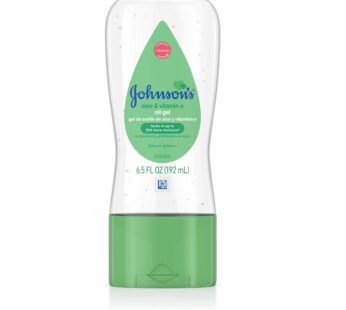Johnson’s Baby Oil Gel, Aloe & Vitamin E, 6.5 Ounce