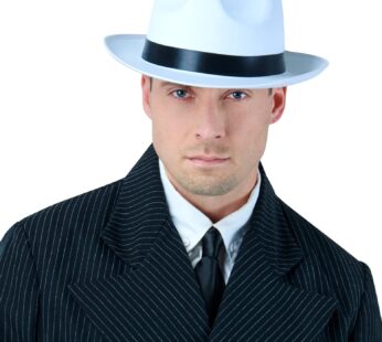 Forum Novelties Gangster Hat White