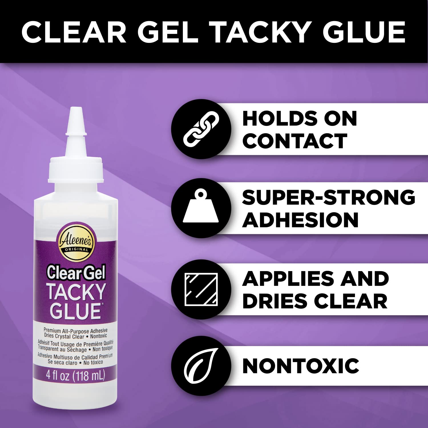 Aleene's Clear Gel Tacky Glue 4oz - Image 2