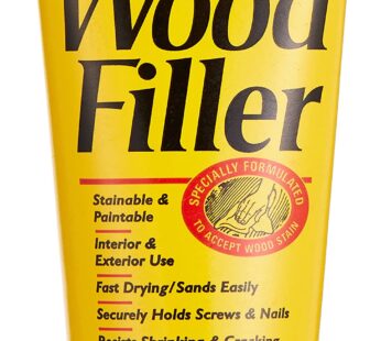 6 oz Minwax 42852 Natural Stainable Wood Filler Interior/Exterior Wood Filler