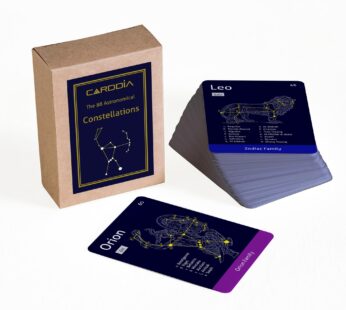 CARDDIA The 88 Astronomical Constellations STEM Flash Cards, Standard Playing Card Size, S