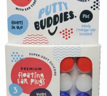 PUTTY BUDDIES Floating Earplugs 3-Pair Pack ? Soft Silicone Ear Plugs for Swimming & Bathi