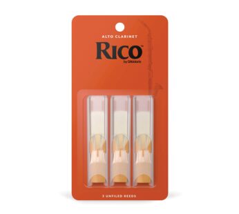 D?Addario Woodwinds – Rico Alto Clarinet Reeds – RDA0325 – Strength 2.5, 3-Pack