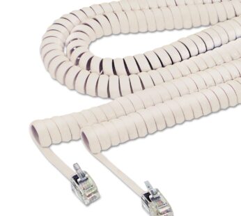 Softalk 48100 Phone Coil Cord 12-Feet Ivory Landline Telephone Accessory