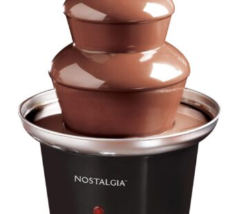 Nostalgia 3 Tier Electric Chocolate Fondue Fountain Machine for Parties – Melts Cheese, Qu
