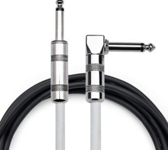 Hosa GTR-210R Straight to Right Angle Guitar Cable, 10 Feet,Black