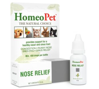 HomeoPet Nose Relief, Safe and Natural Nasal and Sinus Medicine for Pets, Natural Pet Medi