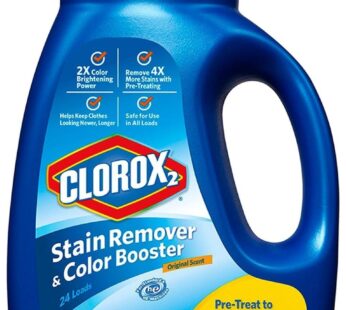 Clorox 2 for Colors 3-in-1 Laundry Additive, Original Scent, 33 Fluid Ounces (Package May
