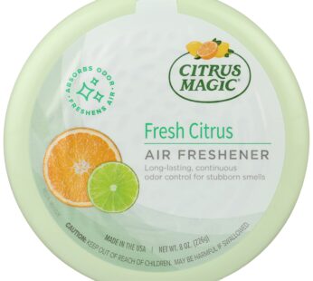 Citrus Magic Odor Absorbing Solid Air Freshener, Fresh Citrus, 8-Ounce, Pack of 1