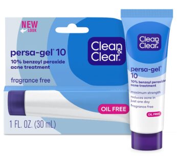 Clean & Clear Persa-Gel 10 Acne Medication Spot Treatment with Maximum Strength 10% Benzoy