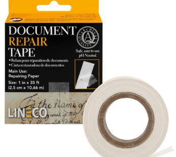 Lineco Self-Adhesive Document Repair Tape, 1″ by 35′, Transparent 1″X35′