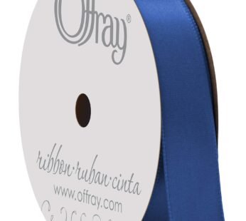 Berwick 067055 5/8″ Wide Single Face Satin Ribbon, Royal Blue, 6 Yds