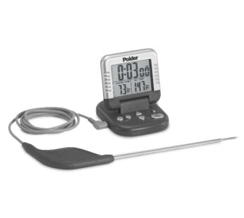 Polder Classic Combination Digital in-Oven Programmable Meat Thermometer and Timer