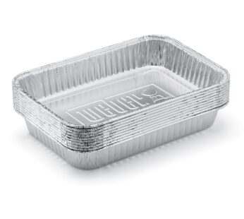 Weber Aluminum Drip Pans, 5 x 1.4 x 7.5 Inches, Set of 10