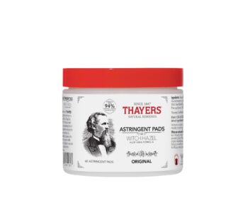 THAYERS Original Witch Hazel Astringent Pads with Aloe Vera Formula, 60 Count