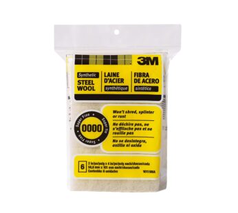 3M Synthetic Steel Wool Pads, 6-Pad, Use Wet Or Dry, Compatible With Water-Based Strippers
