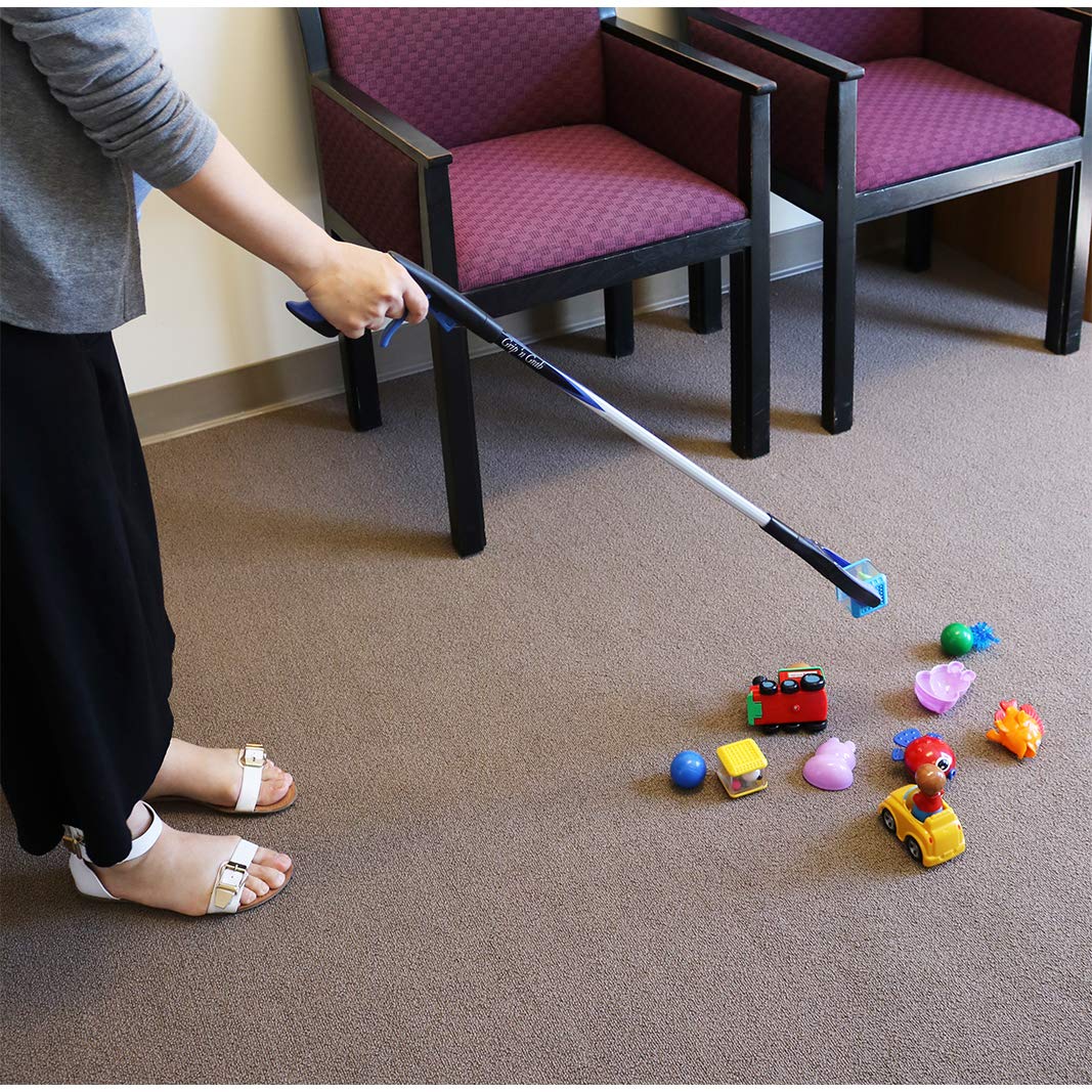 Ettore Grip'n Grab: Multi-Purpose Reach Tool with Rotating Rubber Grip Head, Blue - Image 6