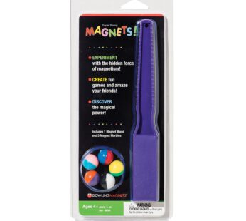 MAGNET WAND AND MARBLES by Dowling Magnets (Colors May Vary)