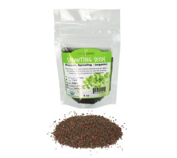 Organic Broccoli Sprouting Seeds by Handy Pantry | 4 oz. Resealable Bag | Non-GMO Broccoli