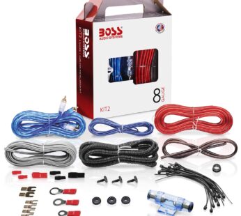 BOSS Audio Systems KIT2 8 Gauge Complete Car Amplifier Installation Wiring Kit with Power