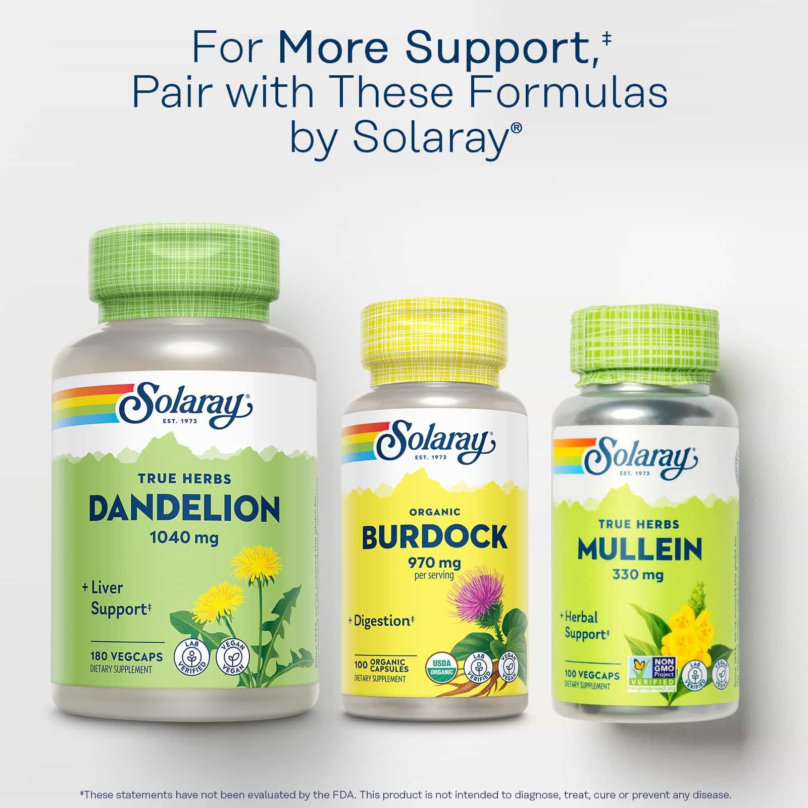 SOLARAY Organic Burdock Root 970 mg - Digestive Support Supplement - USDA Burdock Root Org - Image 6