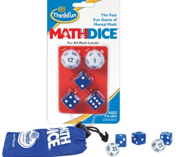 ThinkFun Math Dice Fun Game that Teaches Mental Math Skills to Kids Age 8 and Up