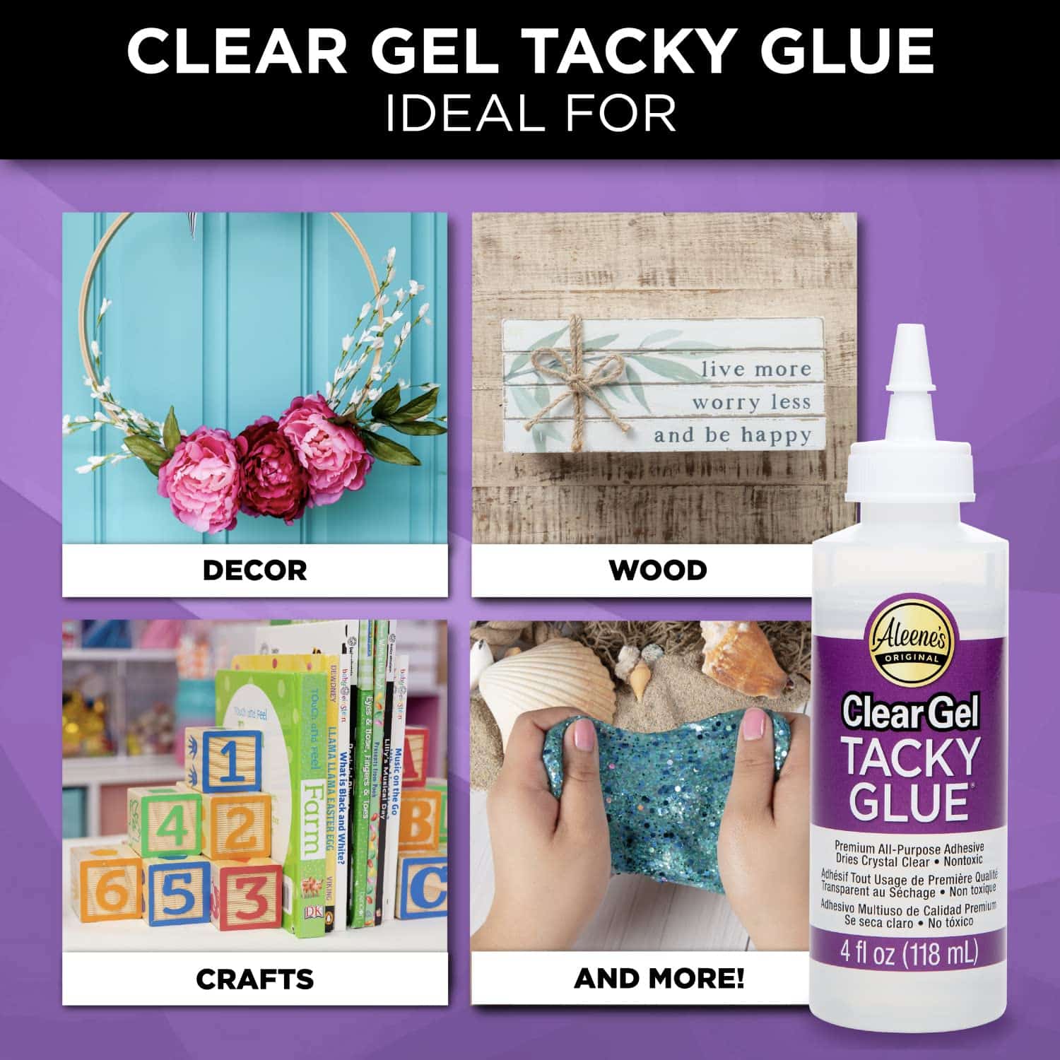 Aleene's Clear Gel Tacky Glue 4oz - Image 4