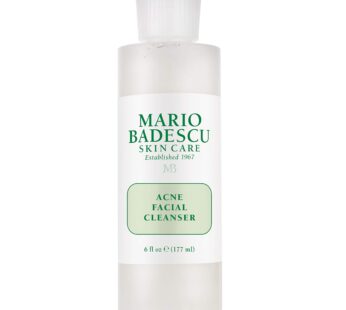 Mario Badescu Acne Facial Cleanser for Combination & Oily Skin, Oil-Free Face Wash with Sa