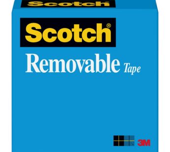Scotch Removable Tape, 1/2 in x 1,296 in, 1 Box/Pack, Post-it Technology (811)