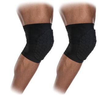 McDavid Hex Pads for Knees, Elbows & Shins, Moisture Wicking with HEX Technology, Black, A