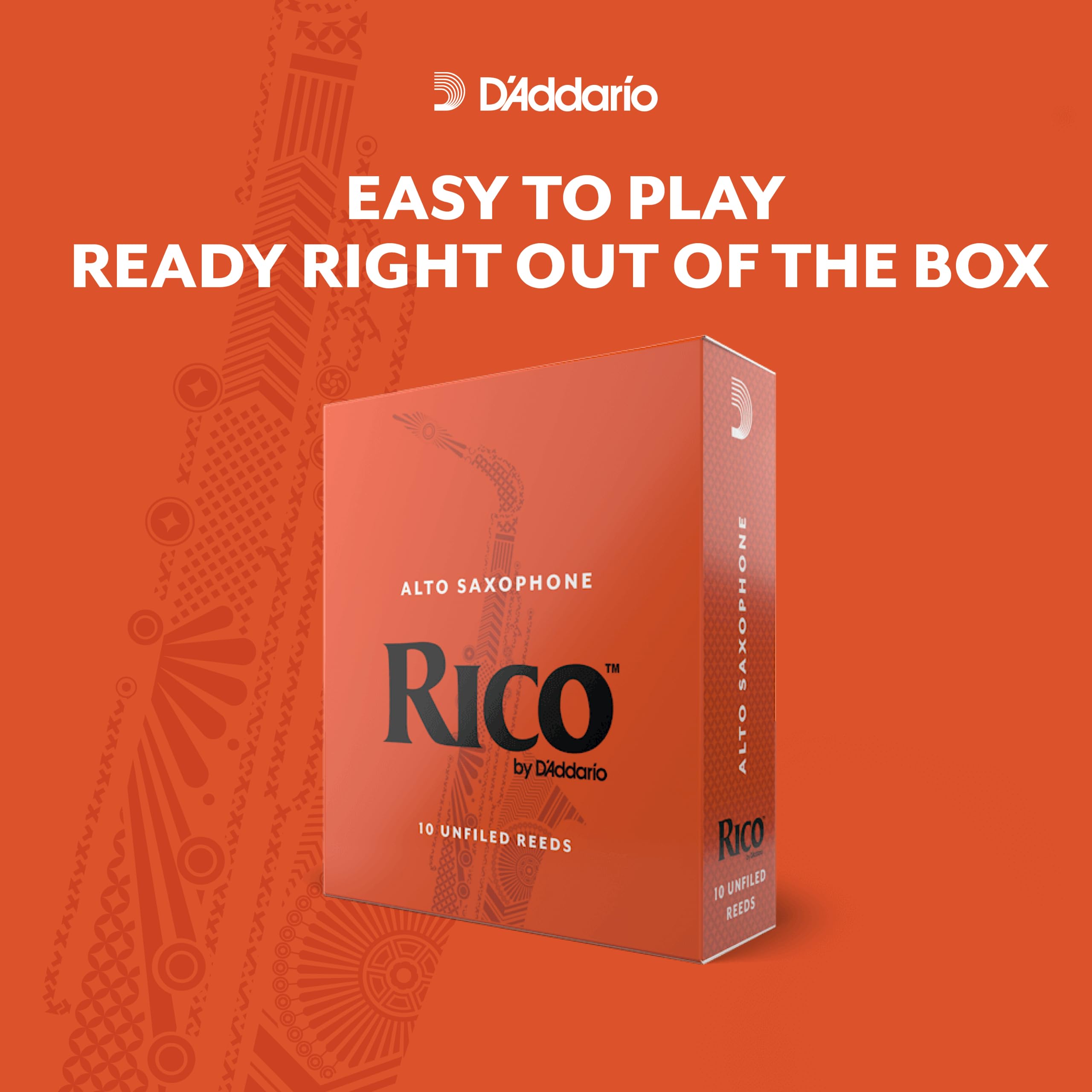 D?Addario Woodwinds - Rico Alto Sax Reeds - Reeds for Alto Saxophone - Alto Saxophone Reed - Image 4