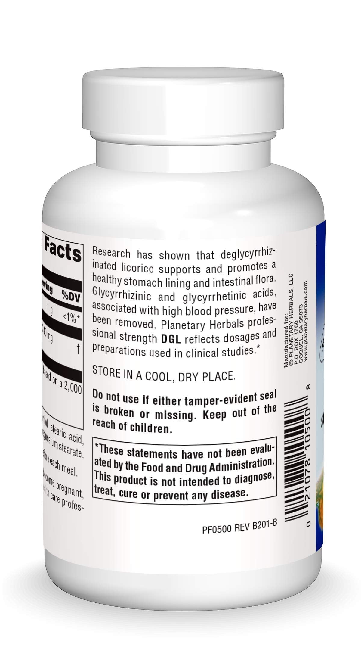 Planetary Herbals DGL Licorice Tablets, 100 Count - Image 2