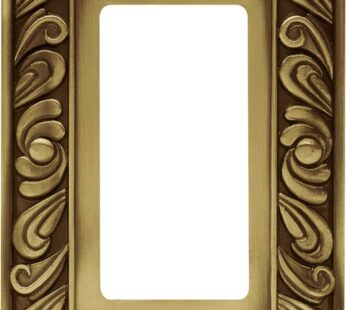Franklin Brass Paisley Wall Plate, Tumbled Antique Brass Single Decorator Switch Cover, 1-