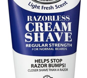 Magic Razorless Cream Shave Regular Strength Light Fresh Scent 6oz Tube