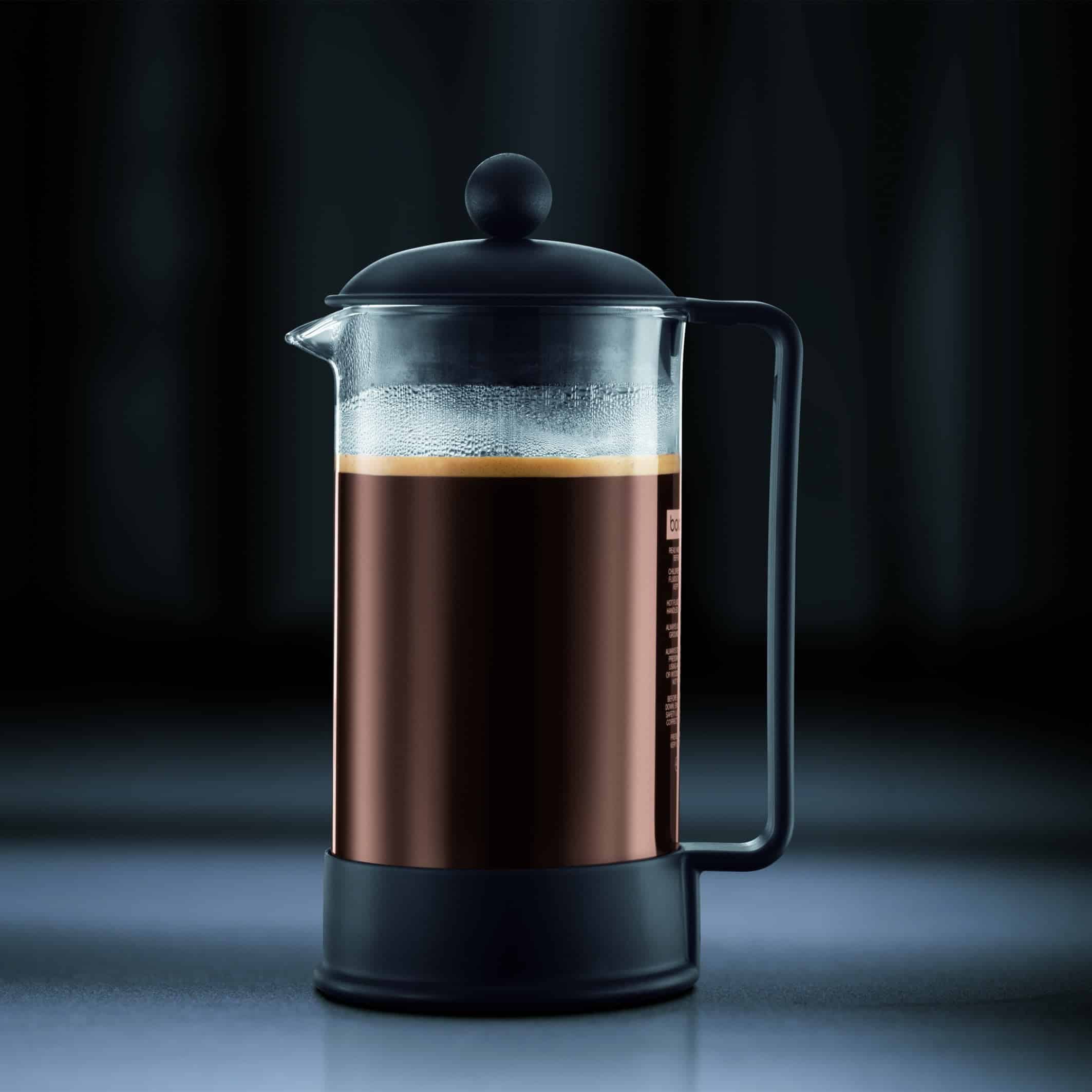 Bodum 12 oz Brazil French Press Coffee Maker, High-Heat Borosilicate Glass, Black - Made i - Image 5