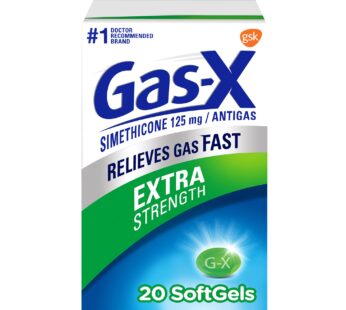 Gas-X Extra Strength Gas Relief Softgels with Simethicone 125 mg – 20 Count