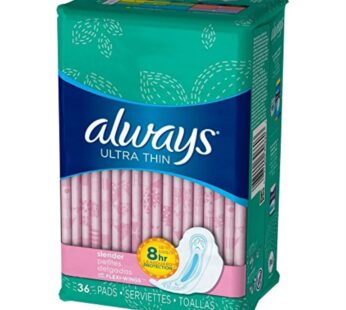 Always Ultra Thin Pads Slender Flexi-Wings 36 Each