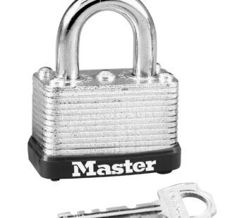 Master Lock 22D Laminated Steel Warded Padlock, 1-1/2-Inch Wide Body, 5/8-Inch Shackle Hei